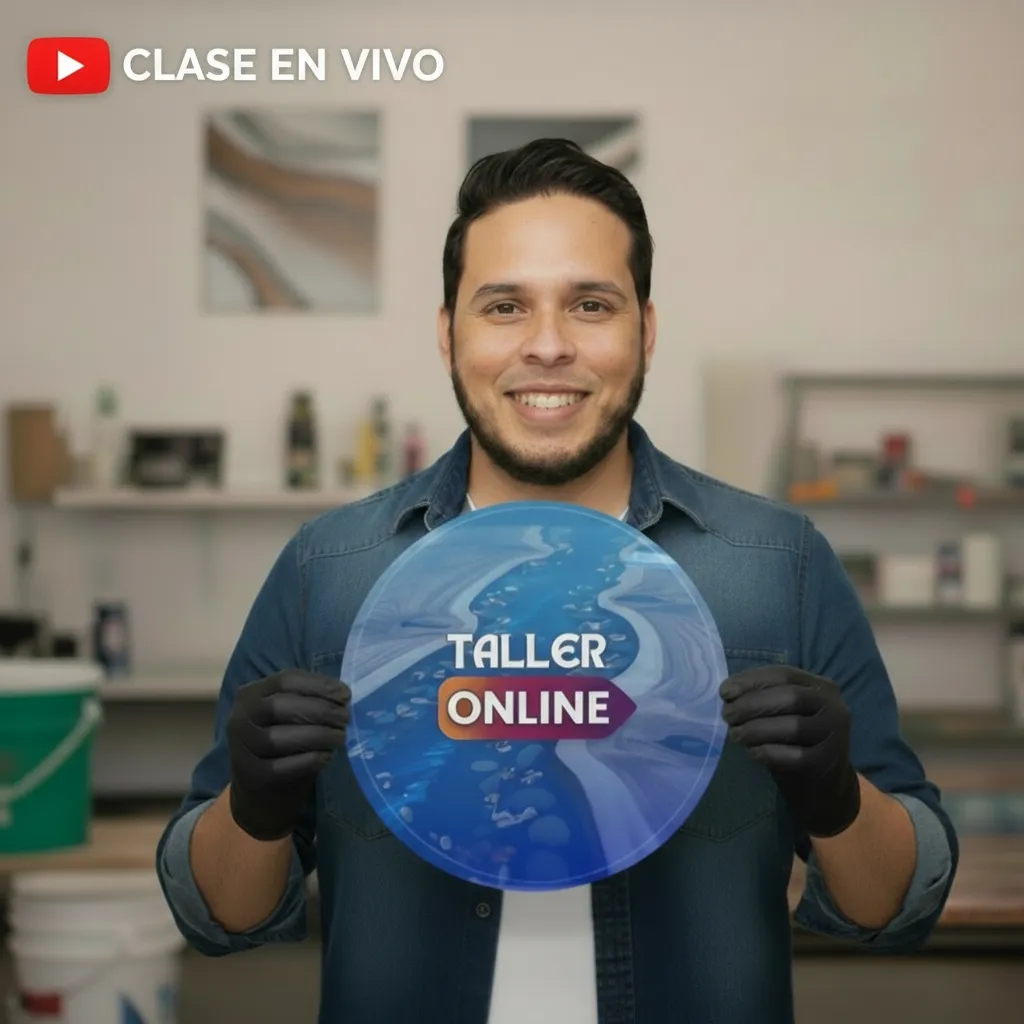 Instructor de resina epóxica taller gratuito online
